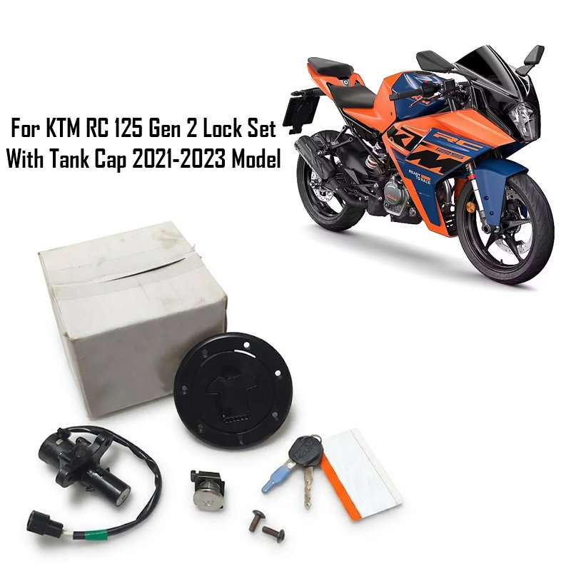 For KTM RC 125 Gen 2 Lock Set With Tank Cap 2021-2023 Model