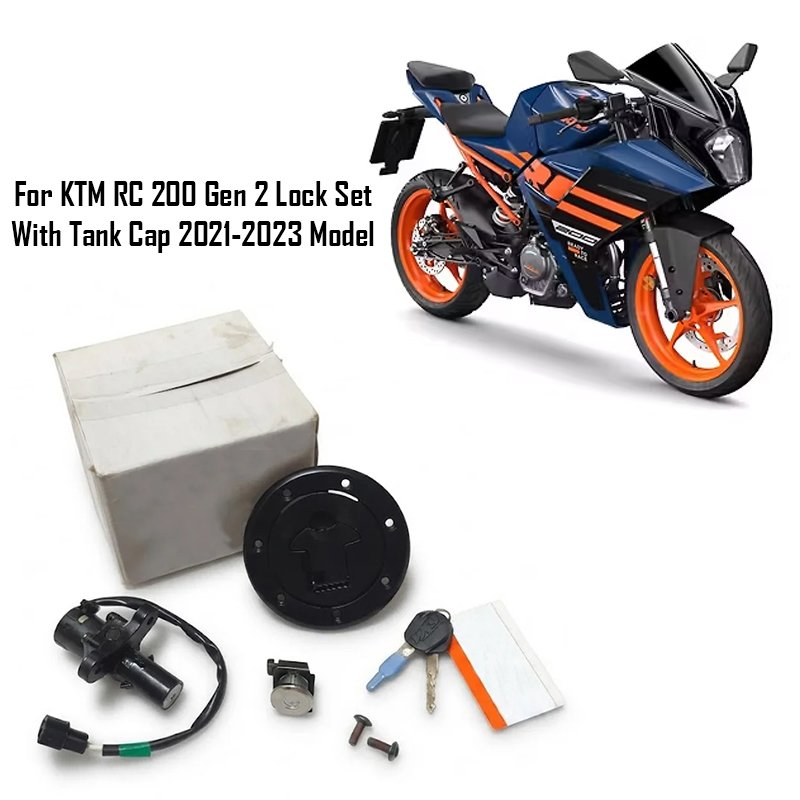 For KTM RC 200 Gen 2 Lock Set With Tank Cap 2021-2023 Model