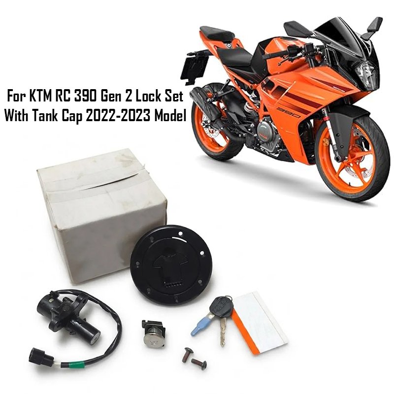 For KTM RC 390 Gen 2 Lock Set With Tank Cap 2022-2023 Model