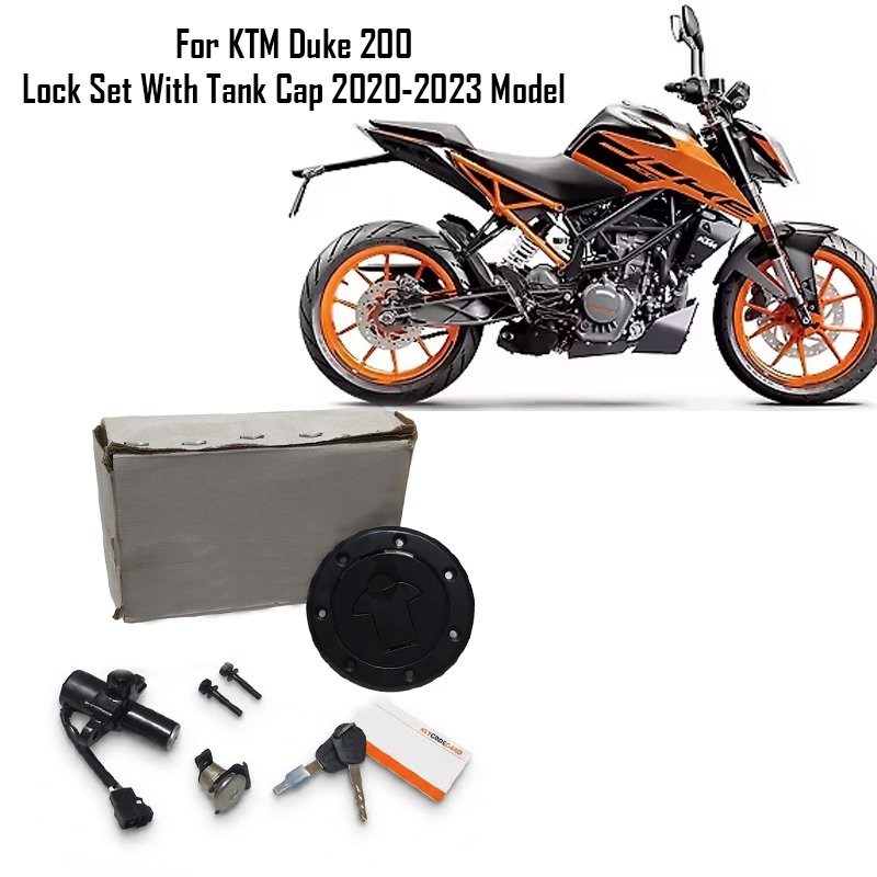 For KTM Duke 200 Lock Set With Tank Cap 2020-2023 Model