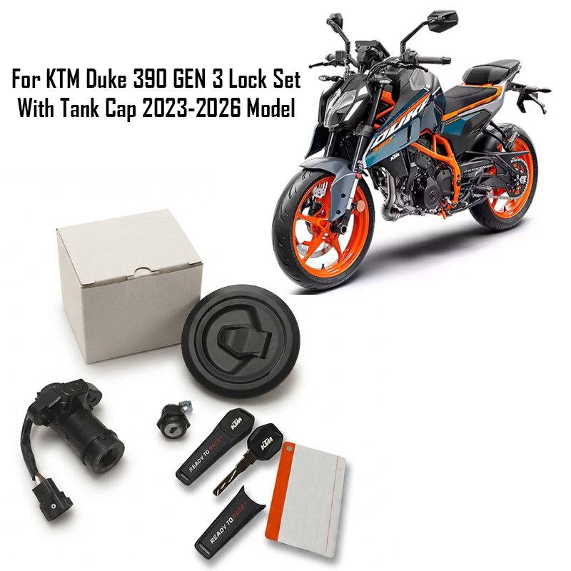 For KTM Duke 390 GEN 3 Lock Set With Tank Cap 2023-2026 Model