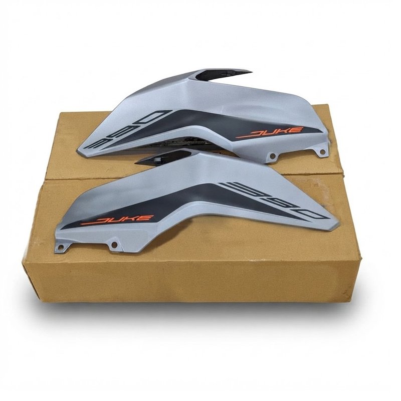 For KTM Duke 390 Tank Side Panel Cover Silver Metallic LH RH 2020-2023 Model image 2