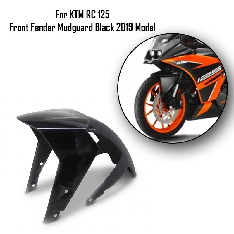 For KTM RC 125 Front Fender Mudguard Black 2019 Model