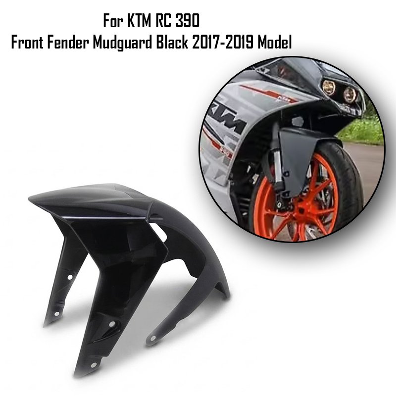 For KTM RC 390 Front Fender Mudguard Black 2017-2019 Model