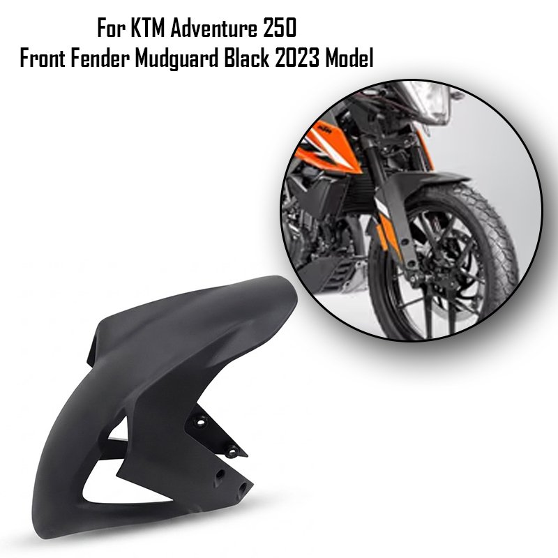 For KTM Adventure 250 Front Fender Mudguard Black 2023 Model