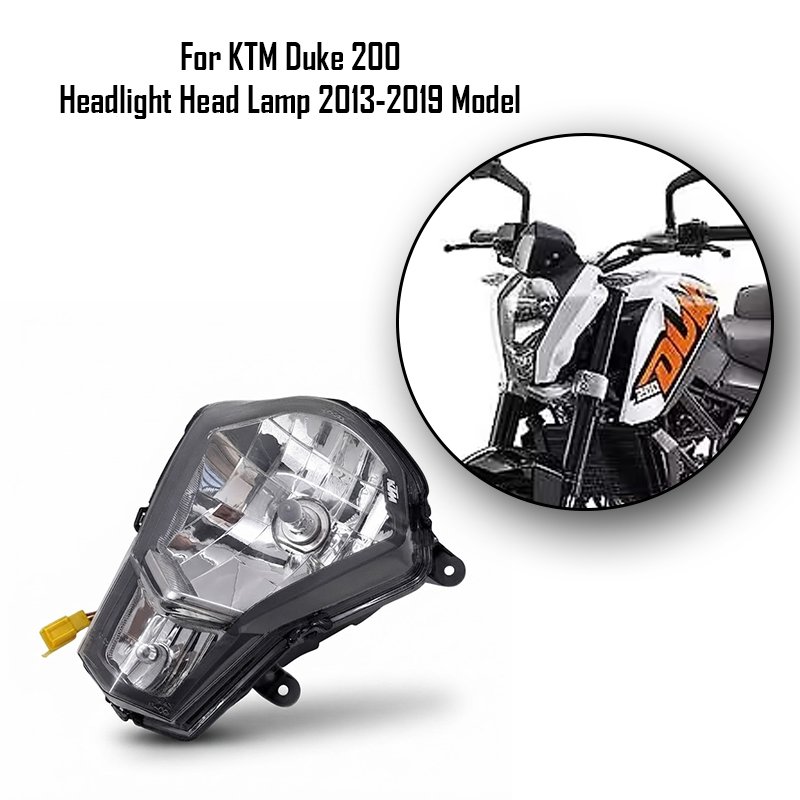 For KTM Duke 200 Headlight Head Lamp 2013-2019 Model