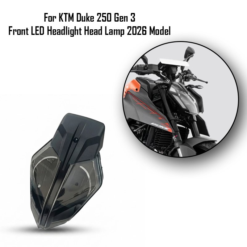 For KTM Duke 250 Gen 3 Front LED Headlight Head Lamp 2026 Model