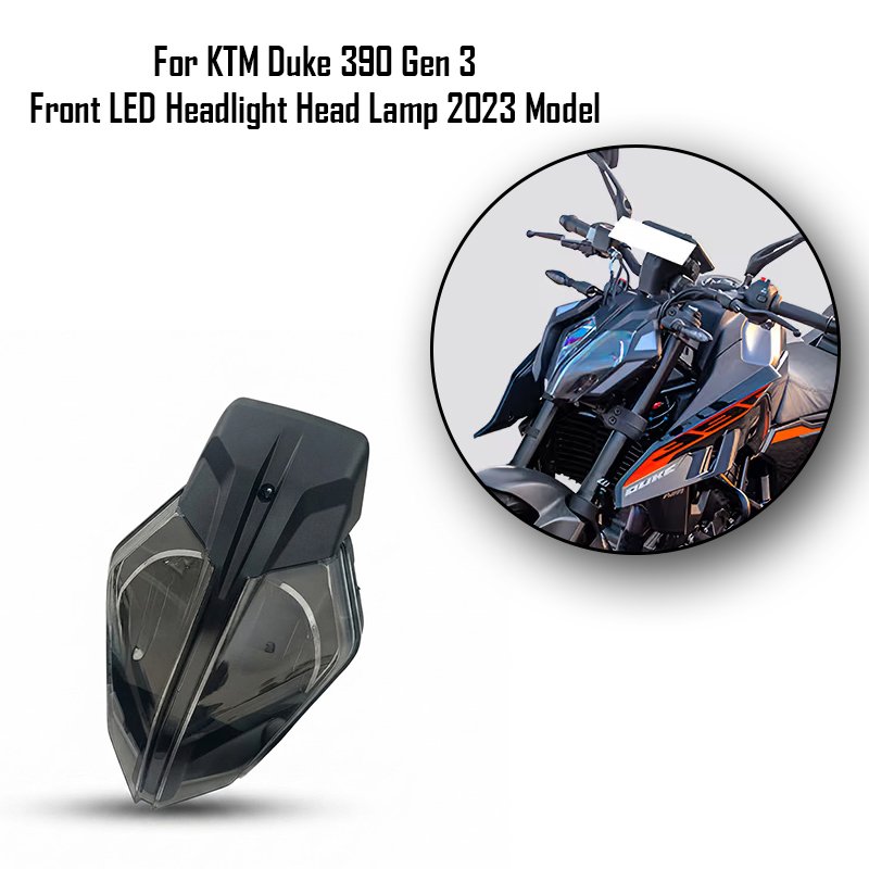 For KTM Duke 390 Gen 3 Front LED Headlight Head Lamp 2023 Model