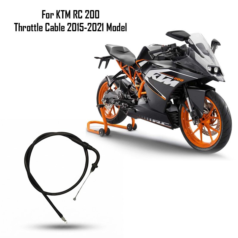 For KTM RC 200 Throttle Cable 2015-2021 Model