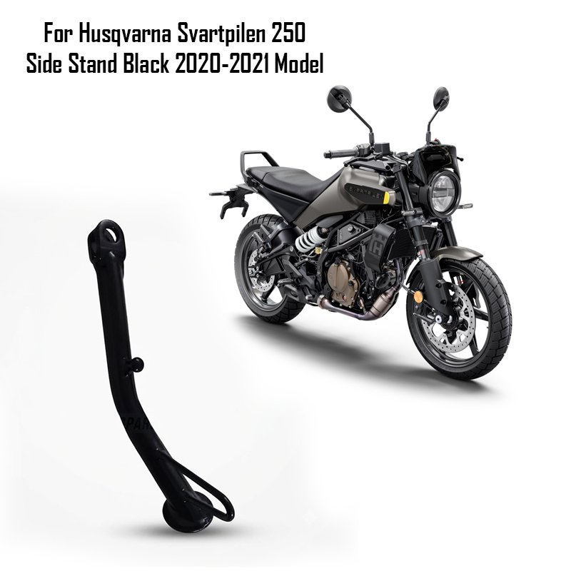 For Husqvarna Svartpilen 250 Side Stand Black 2020-2021 Model