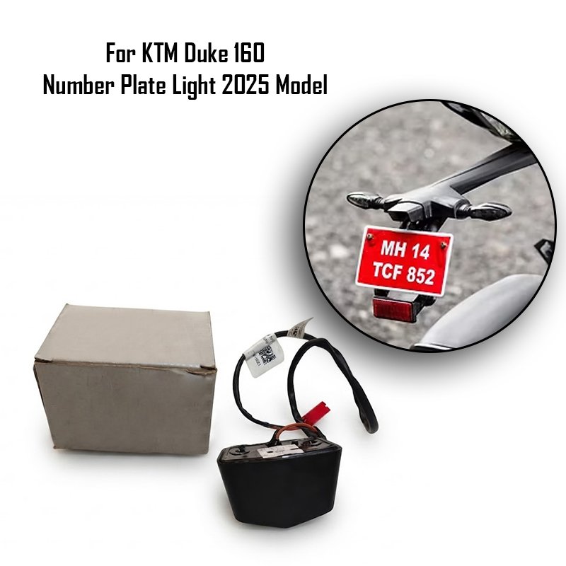 For KTM Duke 160 Number Plate Light 2025 Model