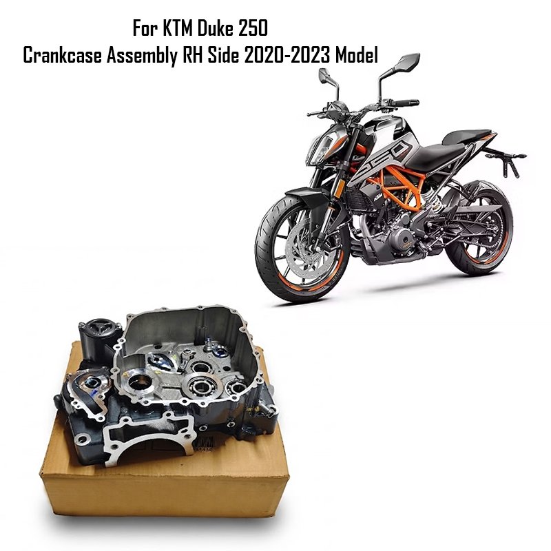 For KTM Duke 250 Crankcase Assembly RH Side 2020-2023 Model